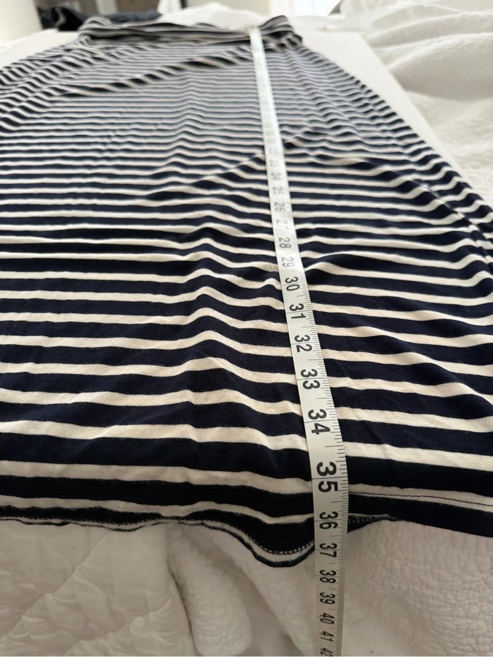 J. Crew Black and White Striped Maxi Skirt